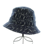 Dior Teddy Allover Small Brim Bucket Hat Denim Logo 58 Navy