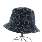 Dior Teddy Allover Small Brim Bucket Hat Denim Logo 58 Navy — view 2