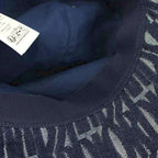 Dior Teddy Allover Small Brim Bucket Hat Denim Logo 58 Navy — view 7