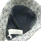Loewe Anagram Bucket Hat Jacquard Calf Leather Gray SS — view 6