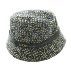 Loewe Anagram Bucket Hat Jacquard Calf Leather Gray SS