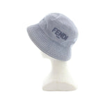 Fendi Bucket Hat Logo Embroidery S Blue — view 3