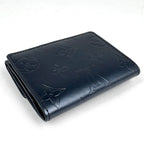 Louis Vuitton L'Adoree Coin Purse Card Holder Bifold Monogram Matte Navy — view 2