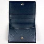 Louis Vuitton L'Adoree Coin Purse Card Holder Bifold Monogram Matte Navy — view 6