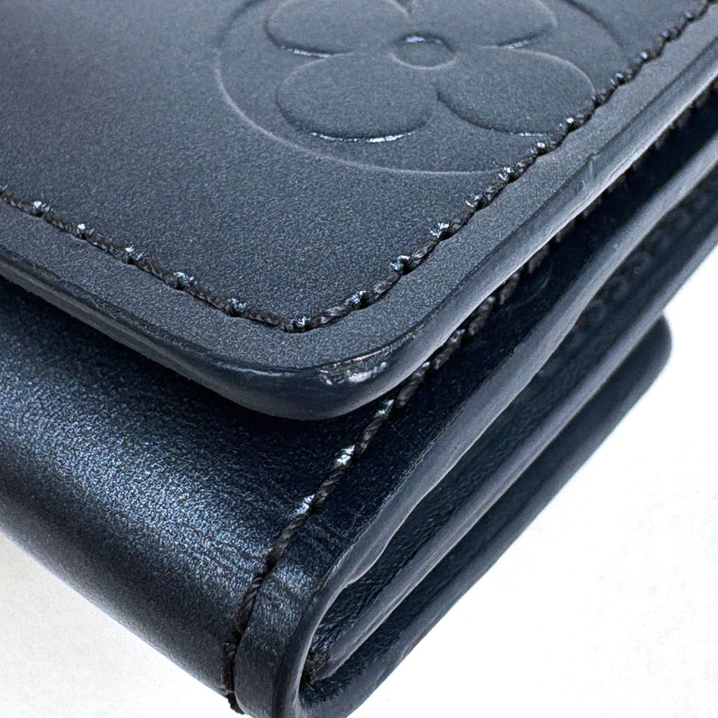 Louis Vuitton L'Adoree Coin Purse Card Holder Bifold Monogram Matte Navy — view 3