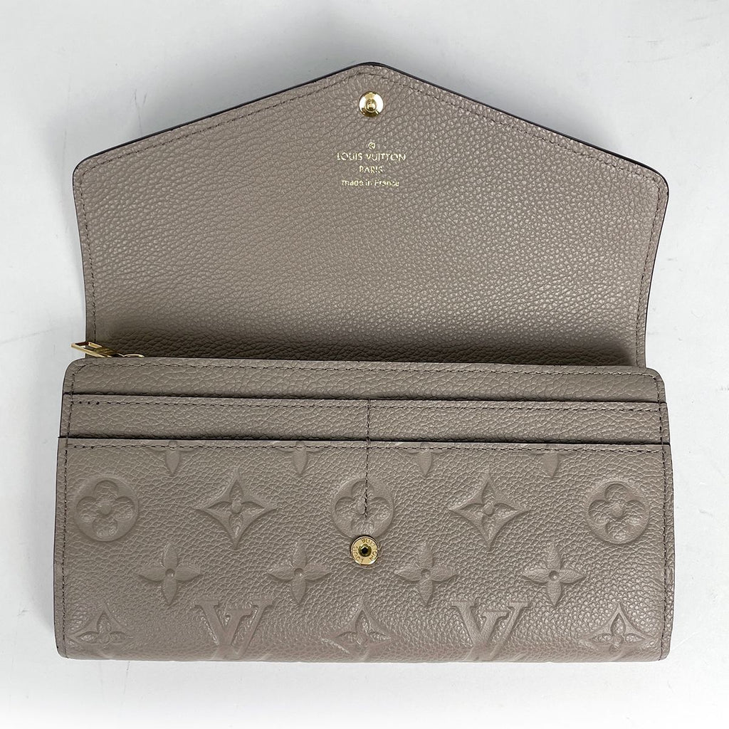 Louis Vuitton Portefeuille Sarah Bifold Wallet Monogram Empreinte Tourterelle — view 7