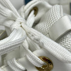 Louis Vuitton Run Away Sneakers Monogram LV Shoes Denim Leather White Blue — view 6