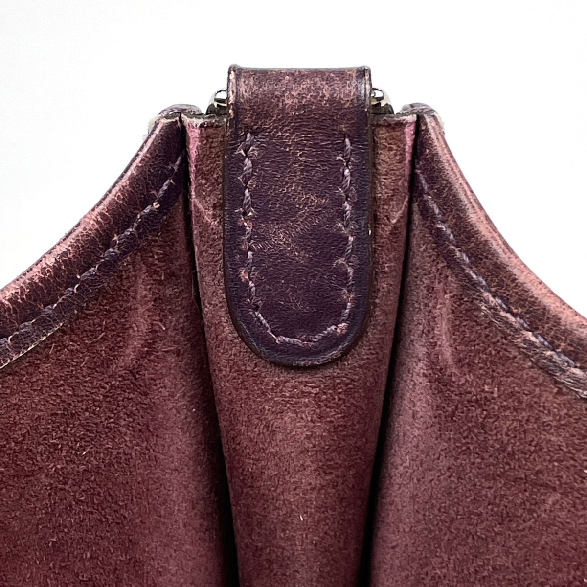 Hermes Evelyne TPM Pochette Shoulder Bag Box Calf Blurred — view 9