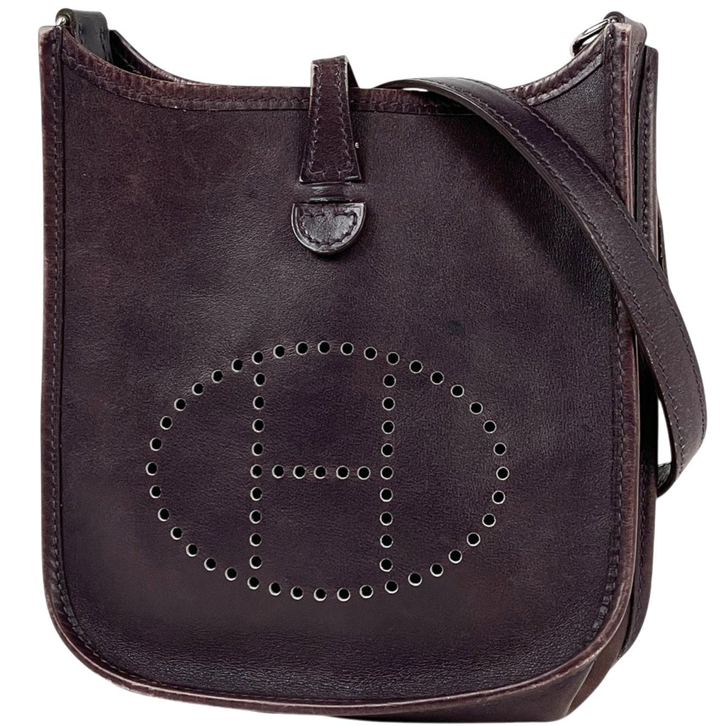 Hermes Evelyne TPM Pochette Shoulder Bag Box Calf Blurred