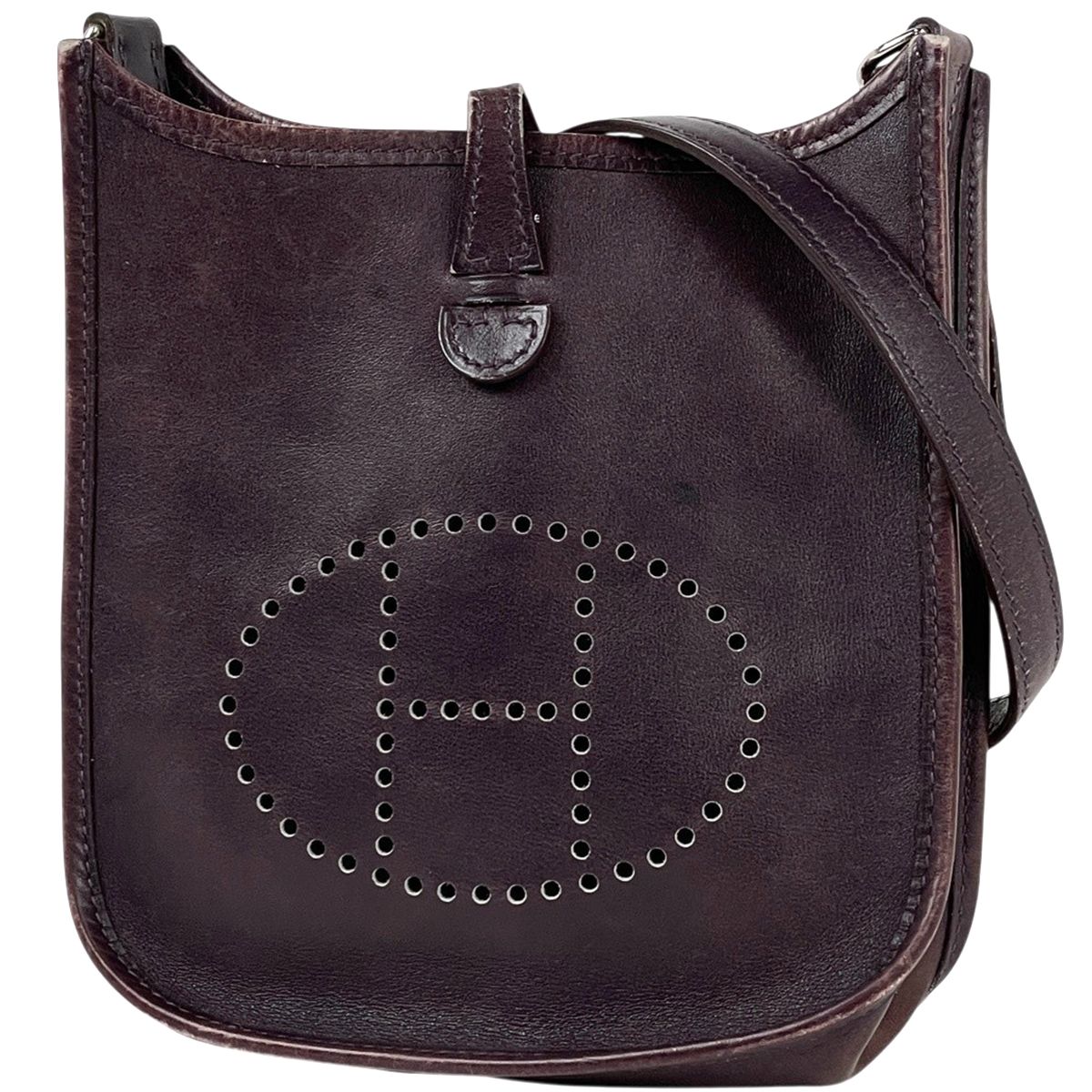 Hermes Evelyne TPM Pochette Shoulder Bag Box Calf Blurred