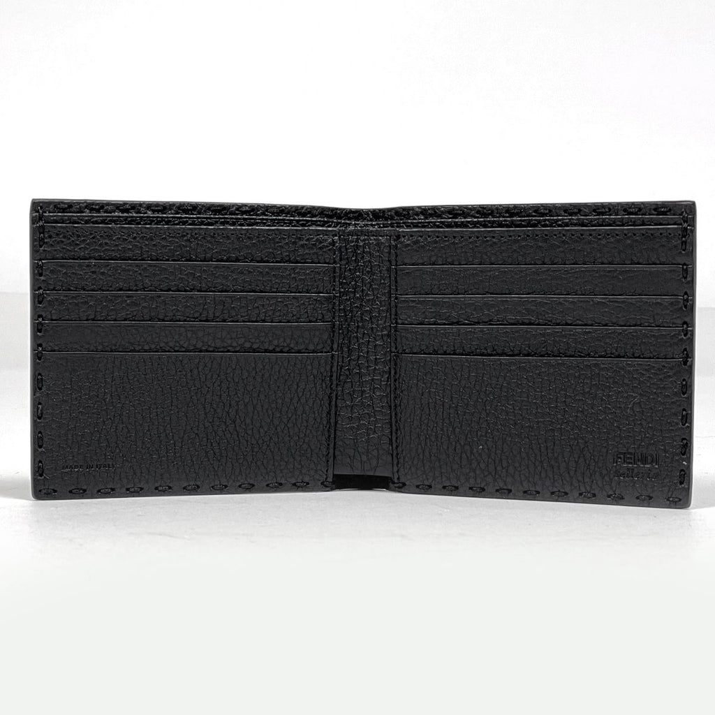 Fendi Selleria Bifold Wallet Leather Black — view 5