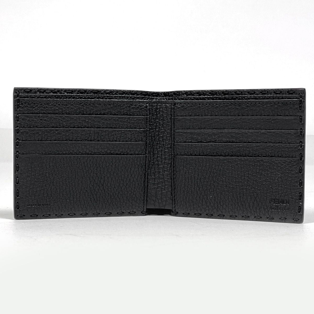 Fendi Selleria Bifold Wallet Leather Black — view 5