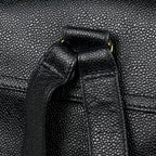Chanel Triple CC Logo Backpack Caviar Leather Black — view 8