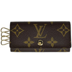 Louis Vuitton Multicles 4 Key Hook Key Holder Key Case Monogram Brown