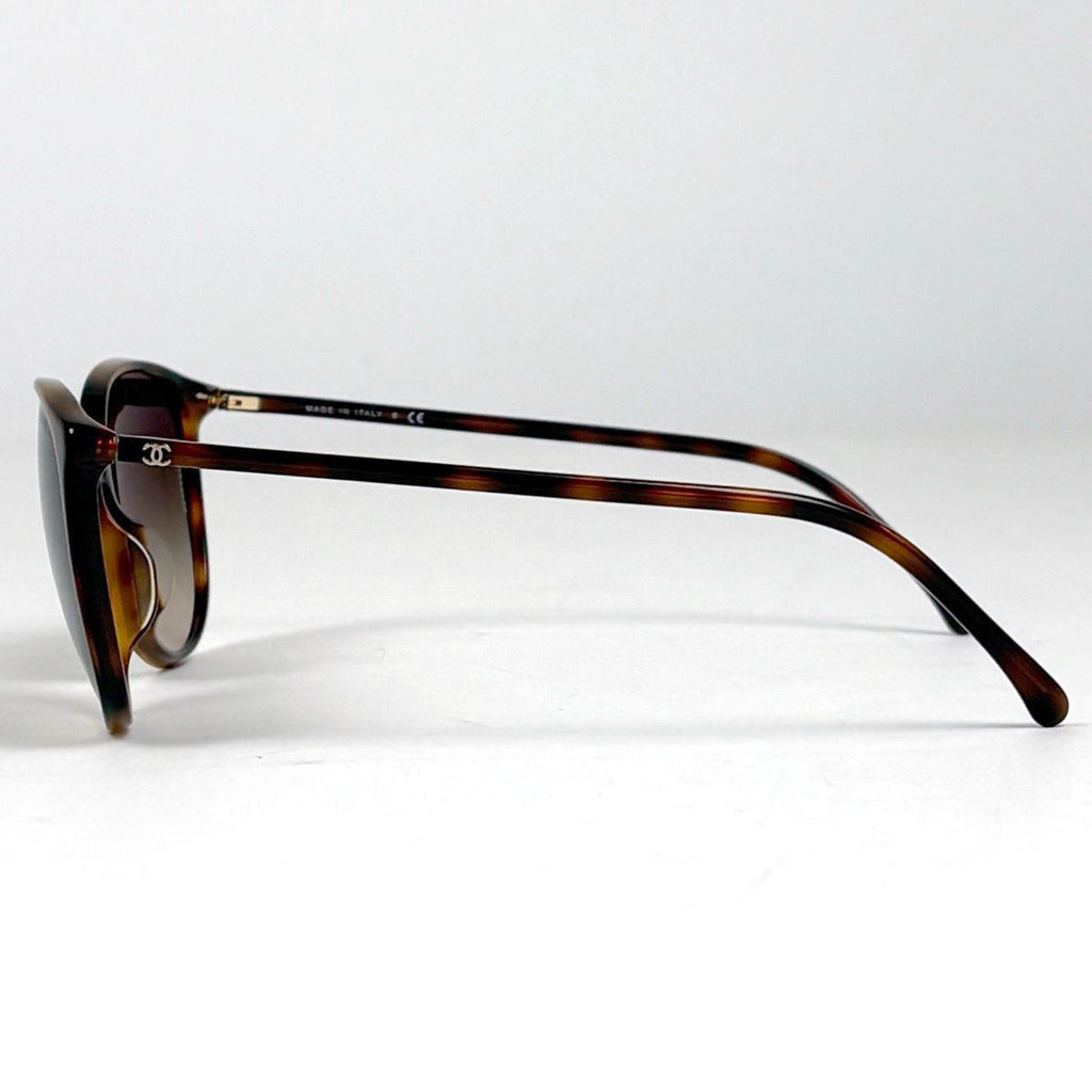 Chanel CC Logo Sunglasses Gradient Eyewear Demi Pattern Acetate Brown — view 2