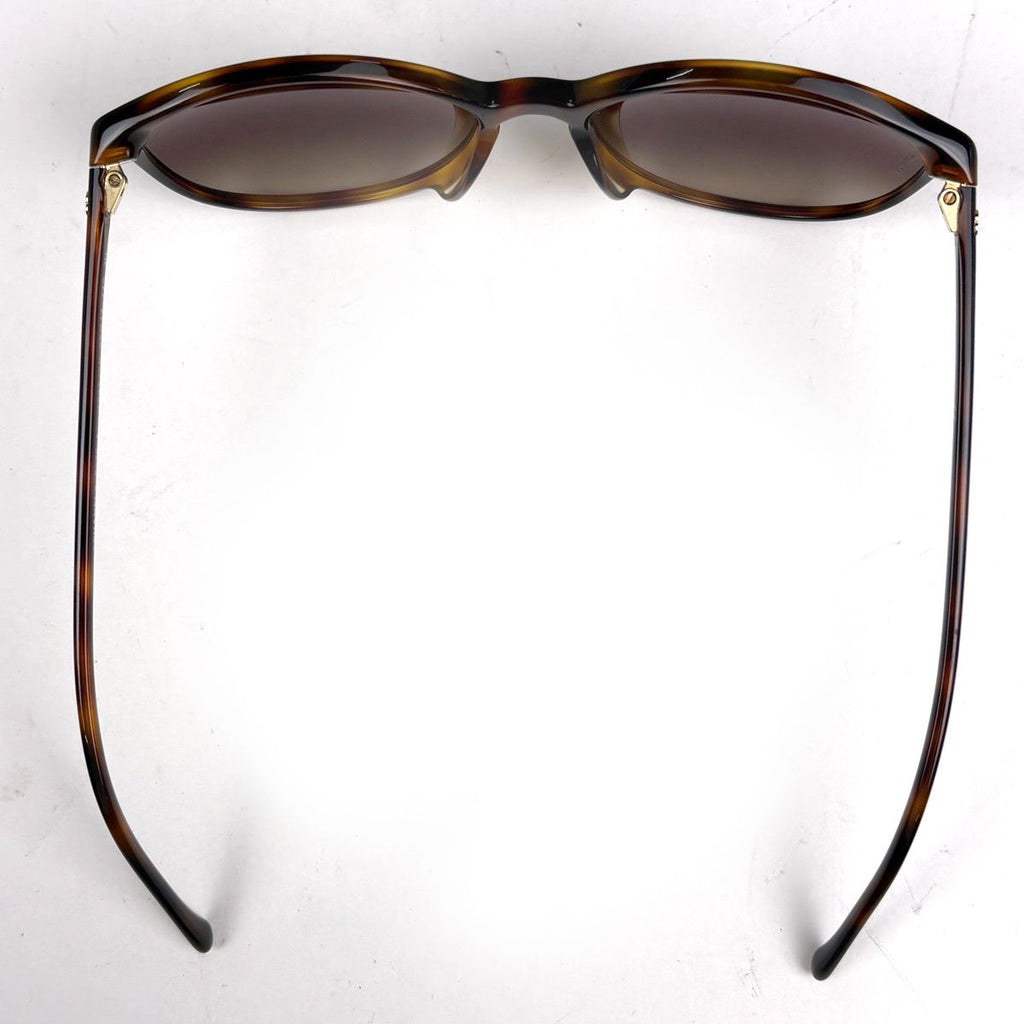 Chanel CC Logo Sunglasses Gradient Eyewear Demi Pattern Acetate Brown — view 3