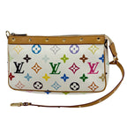 Louis Vuitton Pochette Studs Makeup Pouch Monogram Multicolor Blanc