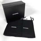 Chanel CC Logo Loafers Platform Shoes Leather Black — view 8