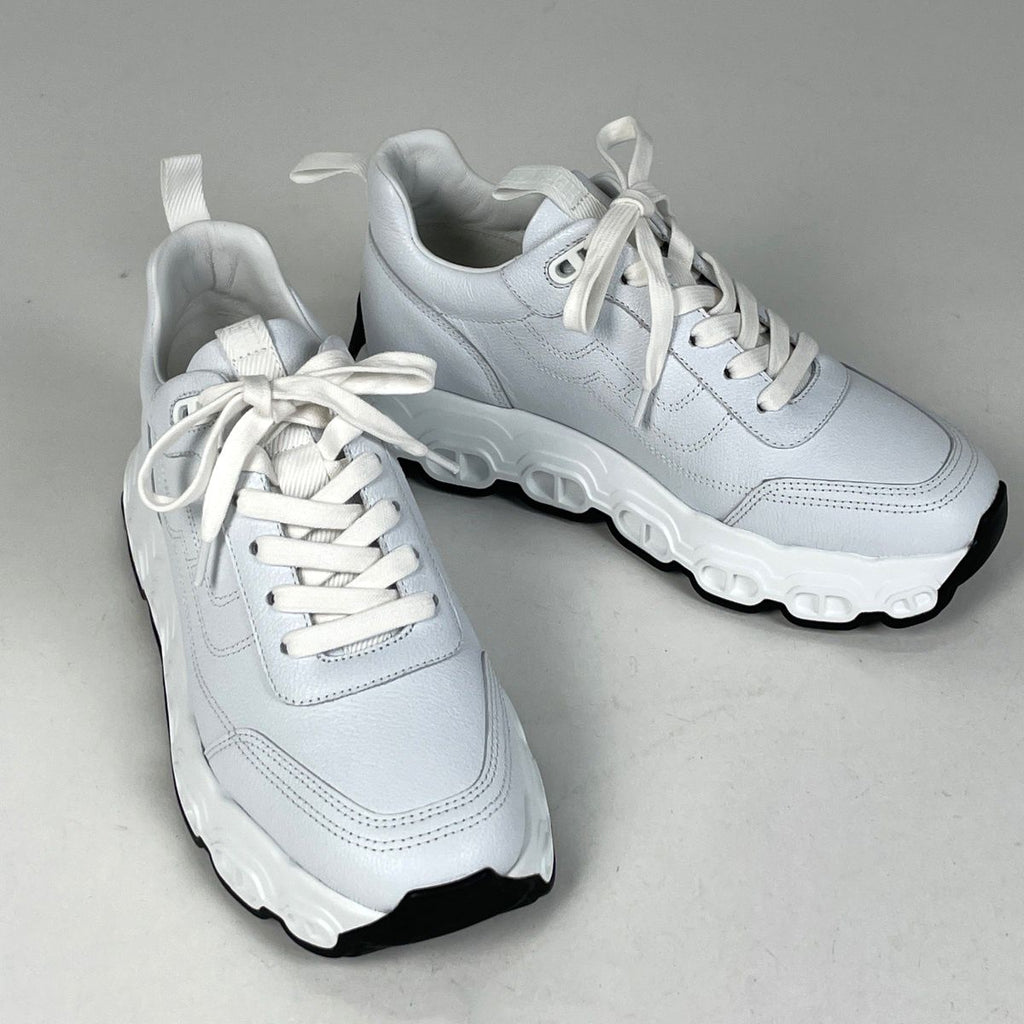 Hermes Impulse Sneakers Chaine D'ancre Shoes Leather White — view 7