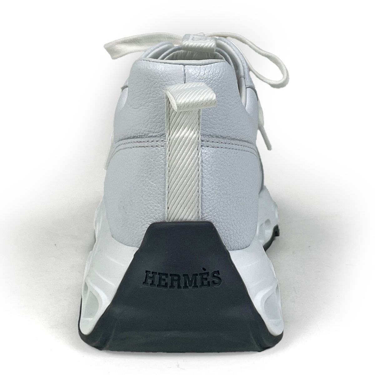 Hermes Impulse Sneakers Chaine D'ancre Shoes Leather White — view 3