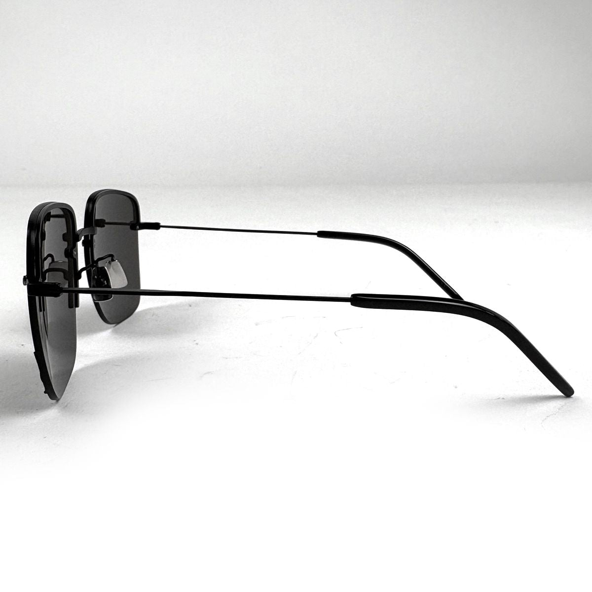 Saint Laurent Logo Sunglasses Eyewear Acetate Black — view 2