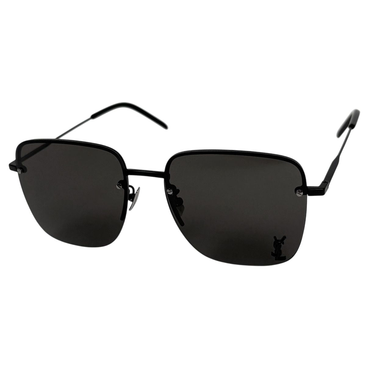 Saint Laurent Logo Sunglasses Eyewear Acetate Black