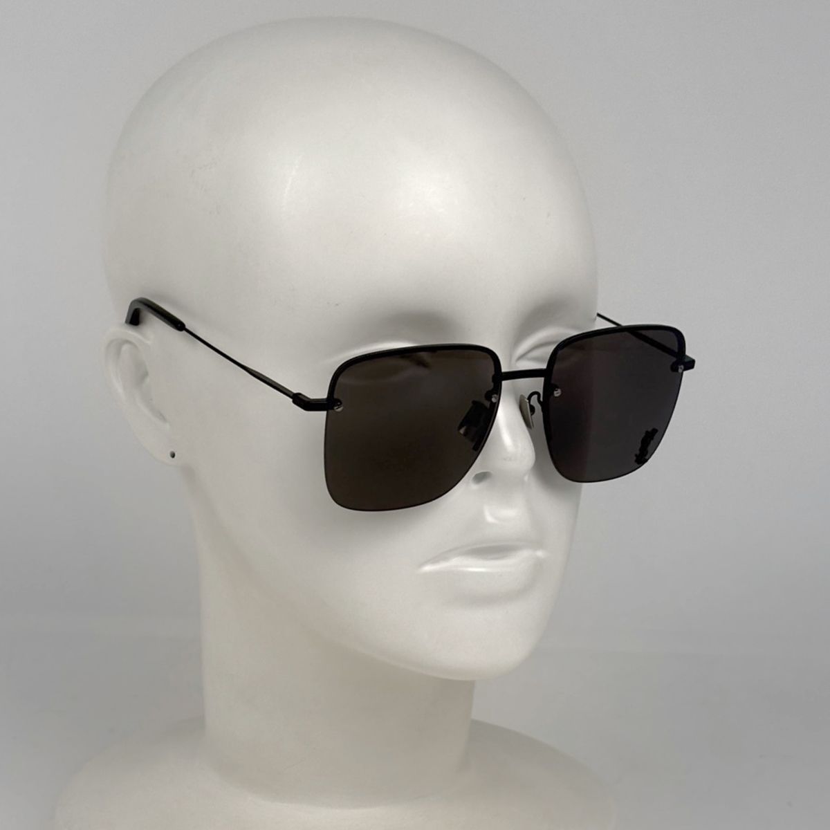 Saint Laurent Logo Sunglasses Eyewear Acetate Black — view 5