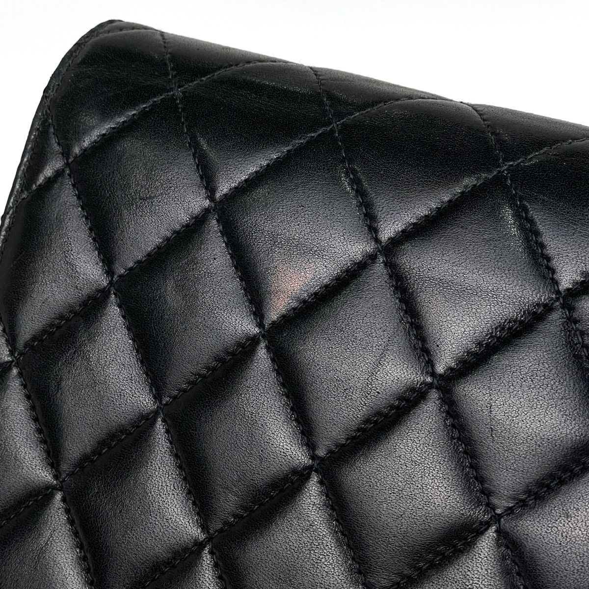 Chanel Single Flap Chain Shoulder Bag CC Logo Leather Black — view 5