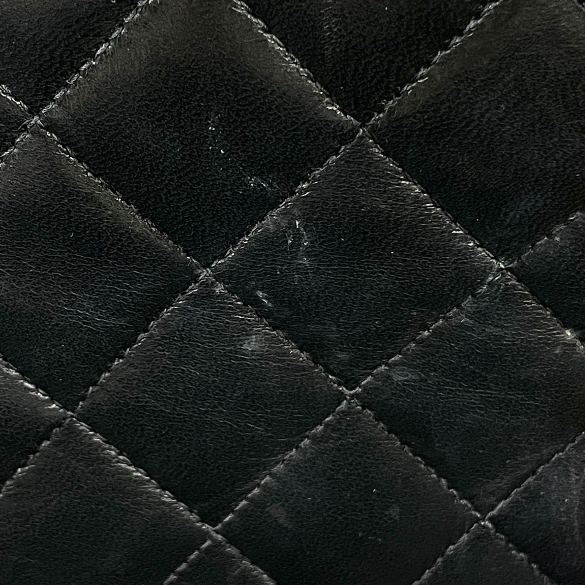 Chanel Single Flap Chain Shoulder Bag CC Logo Leather Black — view 9