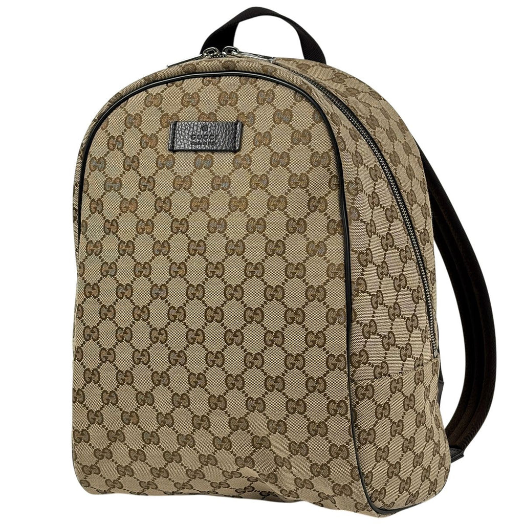 Gucci GG Pattern Backpack Day Canvas Beige