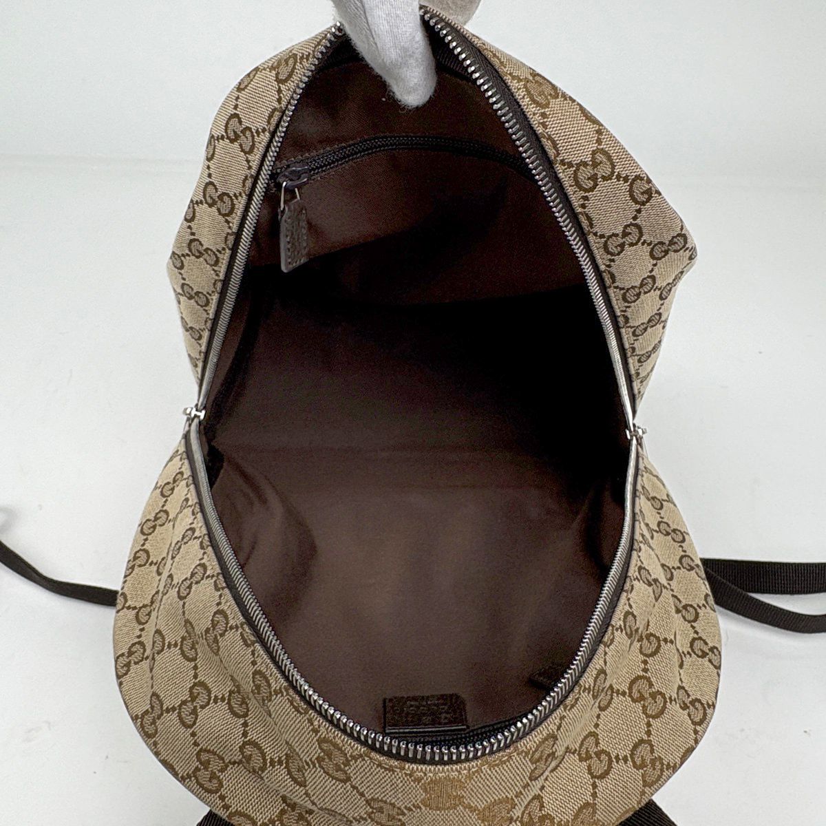Gucci GG Pattern Backpack Day Canvas Beige — view 8