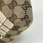 Gucci GG Pattern Belt Bag North Face Collaboration Canvas Beige Orange — view 3