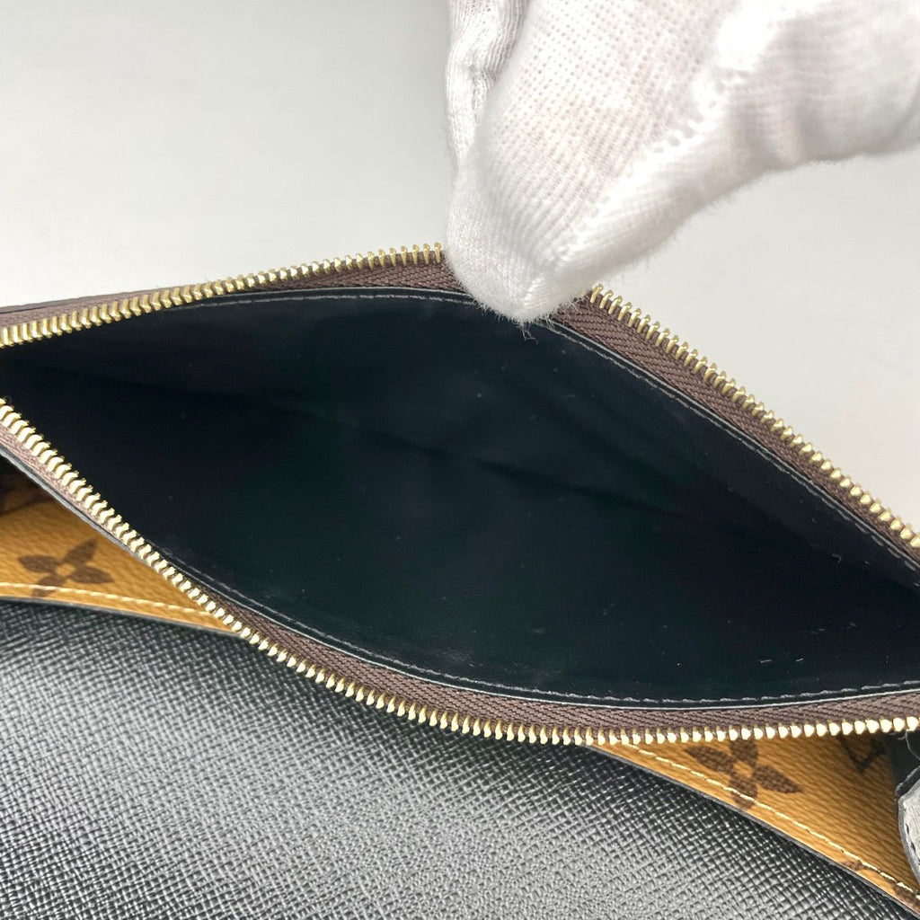 Louis Vuitton Portefeuille Emily Wallet Monogram Reverse Brown — view 6