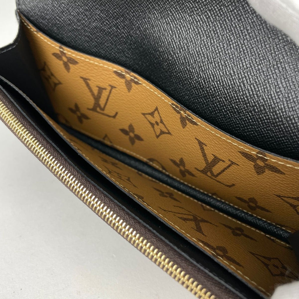 Louis Vuitton Portefeuille Emily Wallet Monogram Reverse Brown — view 5