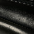 Chanel Quilted Double Flap Chain Shoulder Bag CC Logo Leather Black — view 8