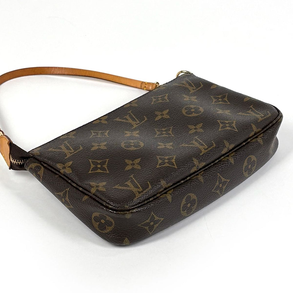 Louis Vuitton Pochette Makeup Cosmetics Pouch Monogram Brown — view 2
