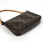 Louis Vuitton Pochette Makeup Cosmetics Pouch Monogram Brown — view 2