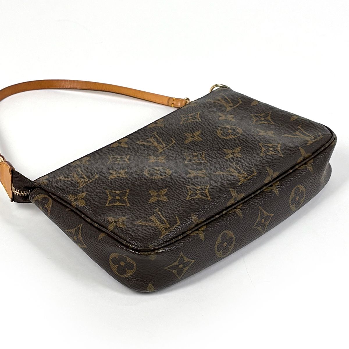Louis Vuitton Pochette Makeup Cosmetics Pouch Monogram Brown — view 2