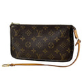 Louis Vuitton Pochette Makeup Cosmetics Pouch Monogram Brown