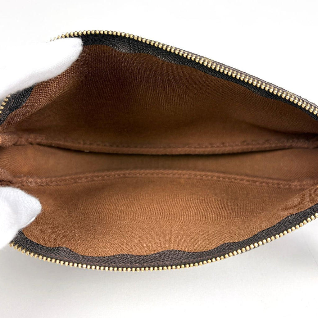 Louis Vuitton Pochette Makeup Cosmetics Pouch Monogram Brown — view 6