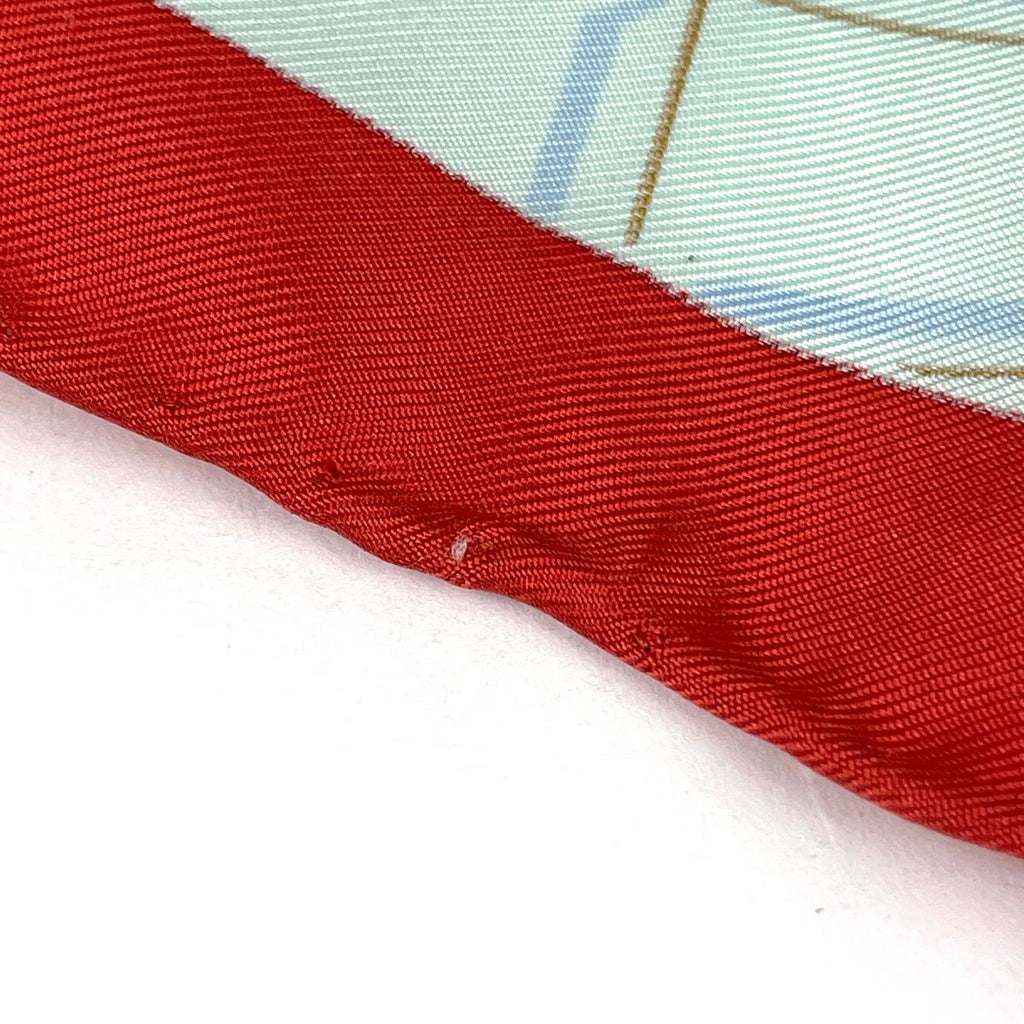 Hermes Carre 90 Wolfgang Amadeus Mozart Hymn to Scarf Silk Red Multicolor — view 3