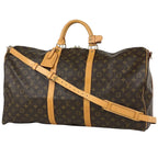 Louis Vuitton Keepall Bandouliere 60 2-Way Boston Bag Monogram Brown