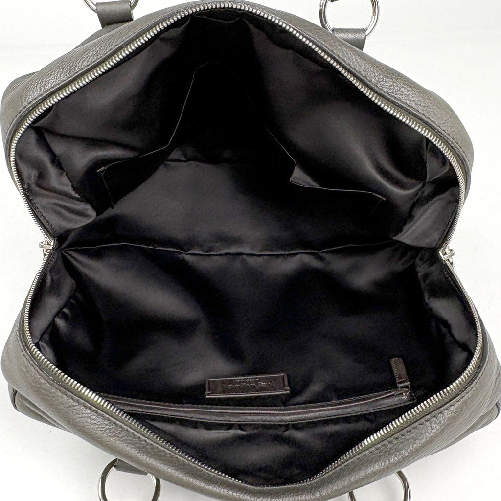 Saint Laurent Logo Tote Leather Gray — view 7