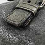 Saint Laurent Logo Tote Leather Gray — view 4