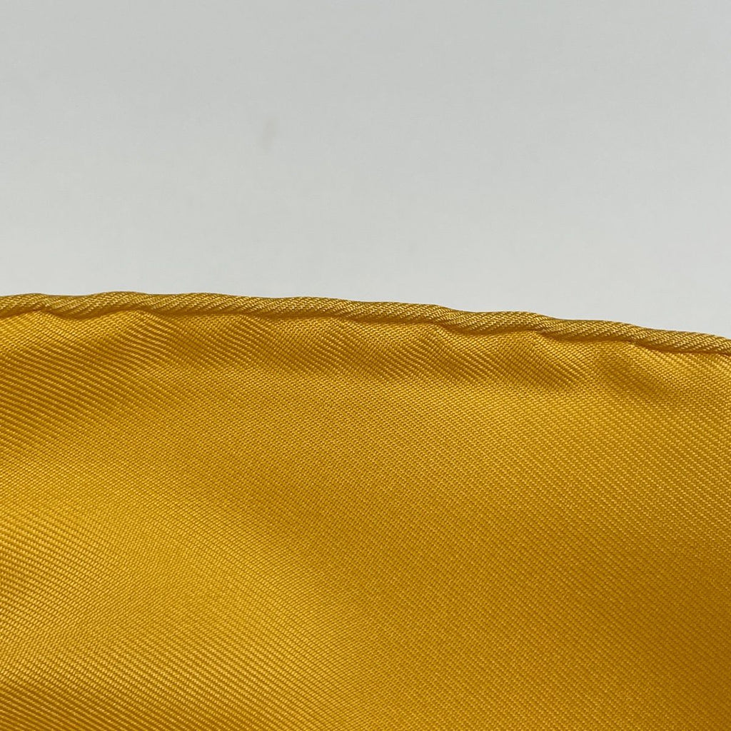 Hermes Carre 90 Lavoie Lactee Milky Way Scarf Silk Yellow Multicolor — view 4