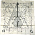 Hermes Carre 90 la Musique Des Spheres Music Played by Scarf Silk White