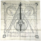 Hermes Carre 90 la Musique Des Spheres Music Played by Scarf Silk White