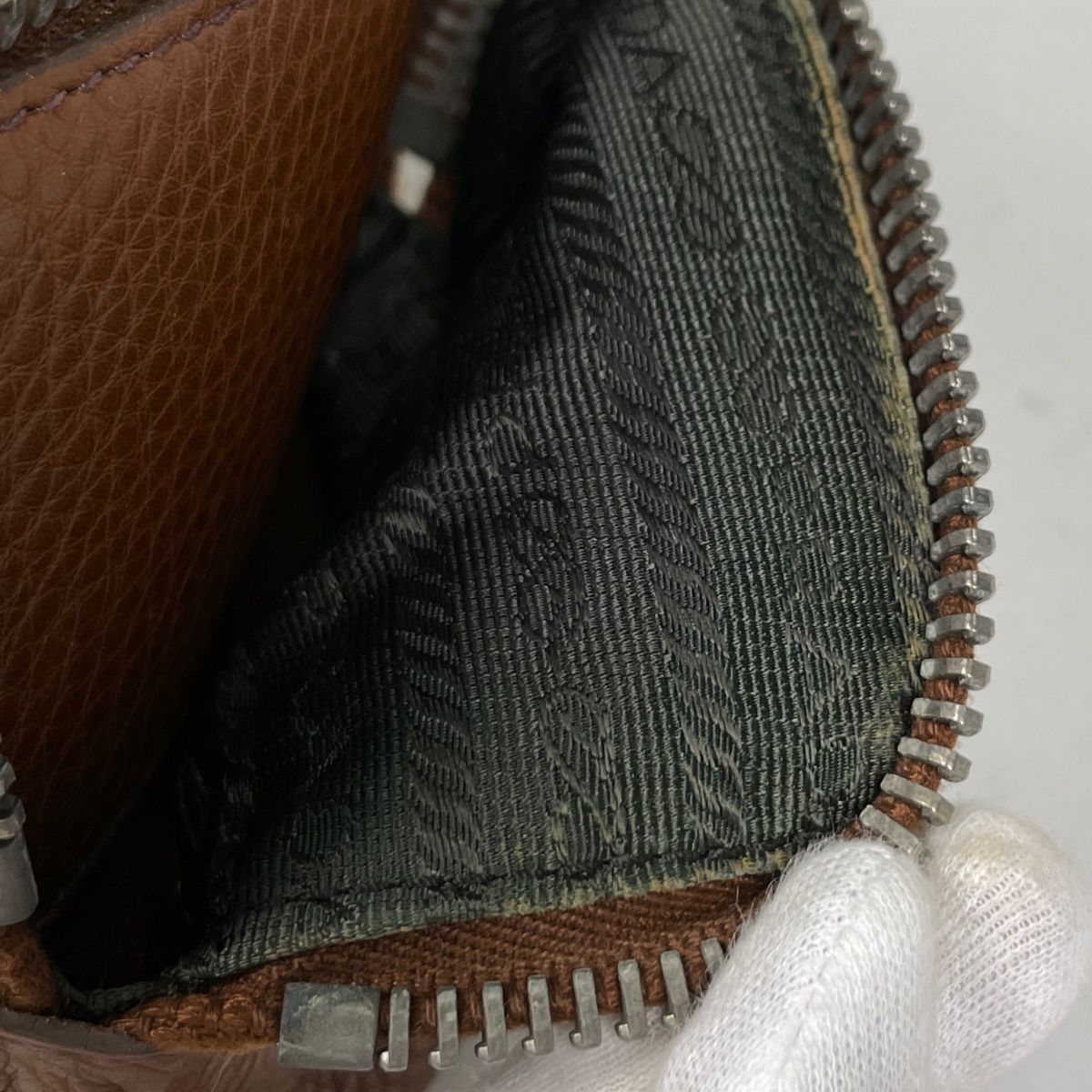 Prada Tote Leather Brown — view 6