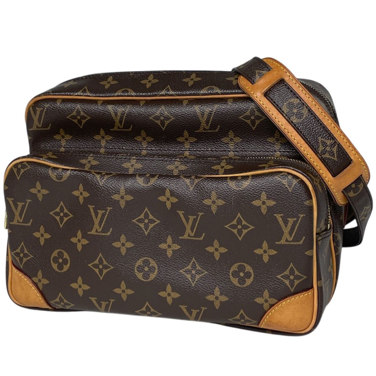 Louis Vuitton Nile Shoulder Bag Monogram Brown