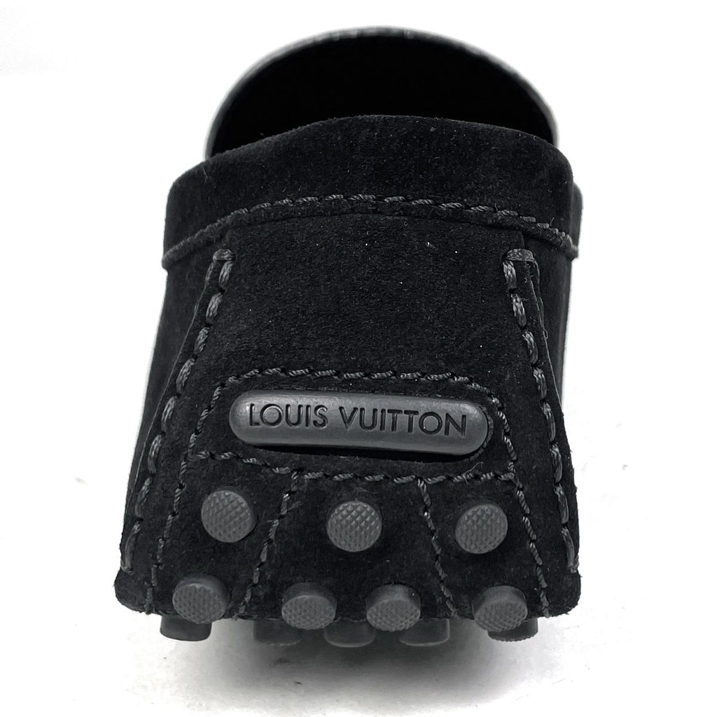 Louis Vuitton Monte Carlo Line Driving Shoes LV Leather Noir — view 3
